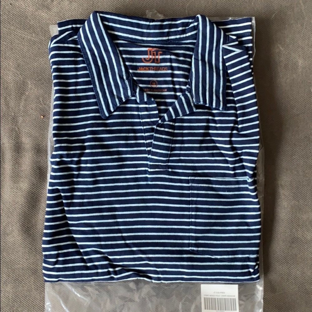 NWT Jack Threads Striped Polo sz M